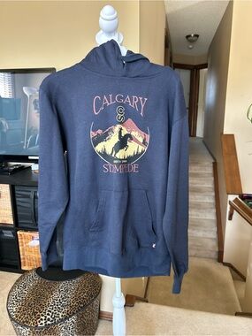 Calgary Stampede Navy Graphic Pullover Hoodie - Unbranded